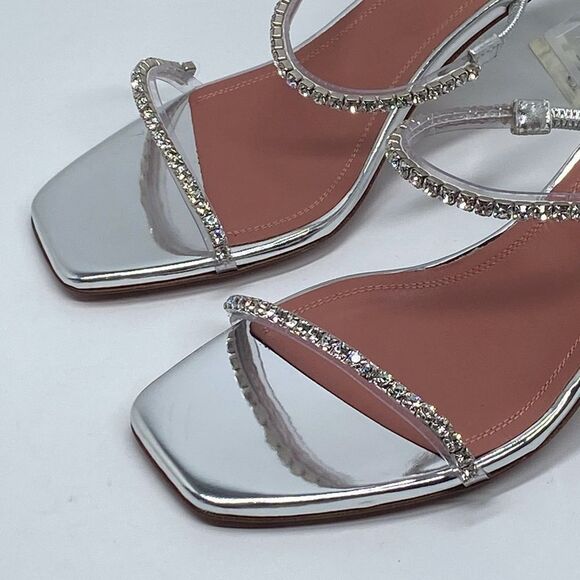 Amina Muaddi Gilda embellished PVC mules size 36.5 - Picture 7 of 14